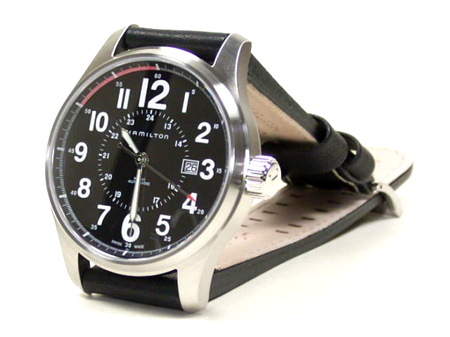 ハミルトン・カーキ・オフィサー・オート44mm(カーフベルト) H70615733