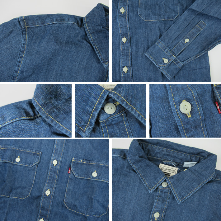 Levi's リーバイス デニムワークシャツ ダークウォッシュ 19573-0211 -JOE-
