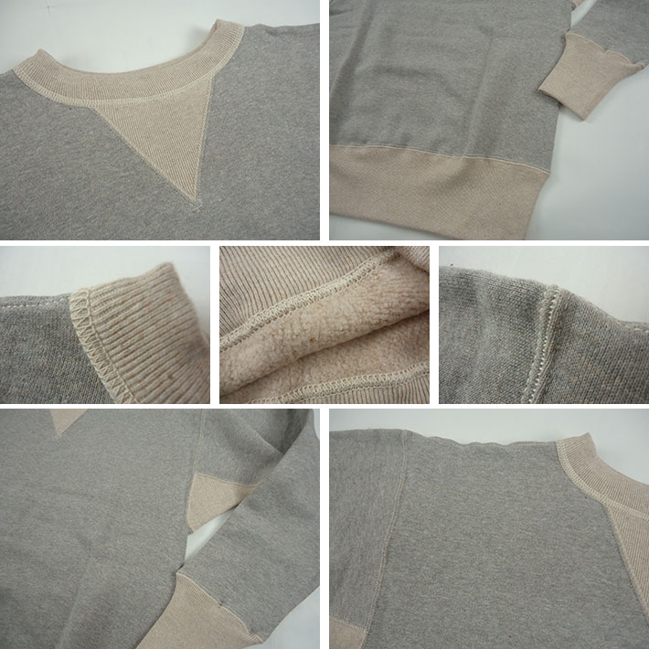 WAREHOUSE ウエアハウス Lot.466 2本針コンビ両Vスウェット -JOE-