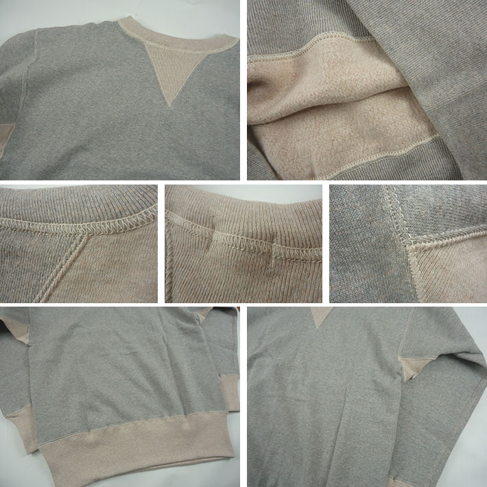 WAREHOUSE ウエアハウス Lot.466 2本針コンビ両Vスウェット -JOE-