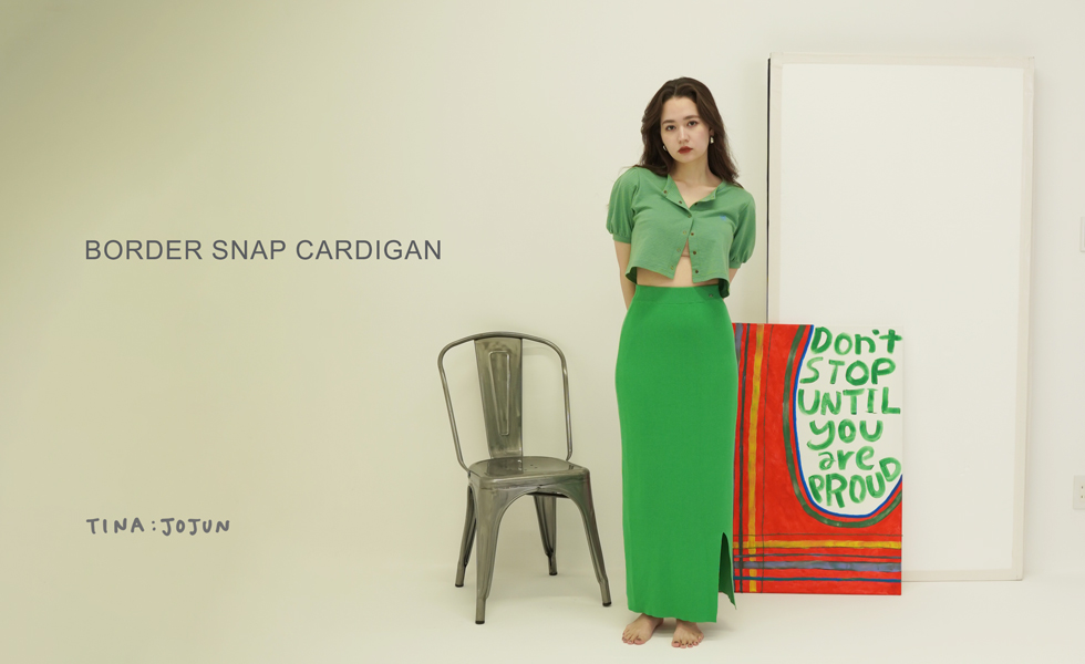 ヘンリーネック ボーダータンクトップ TINA：JOJUN 全3色｜tnj511-0405