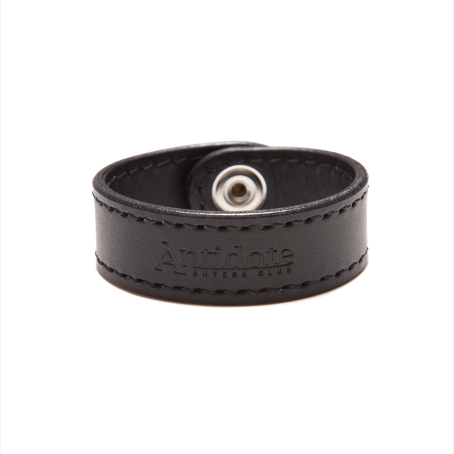 ANTIDOTE BUYERS CLUB/Leather Wristband（Black） - JONAS
