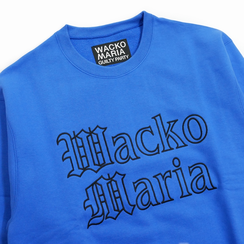 WACKO MARIA/HEAVY WEIGHT CREW NECK SWEAT SHIRT（BLUE）［クルー