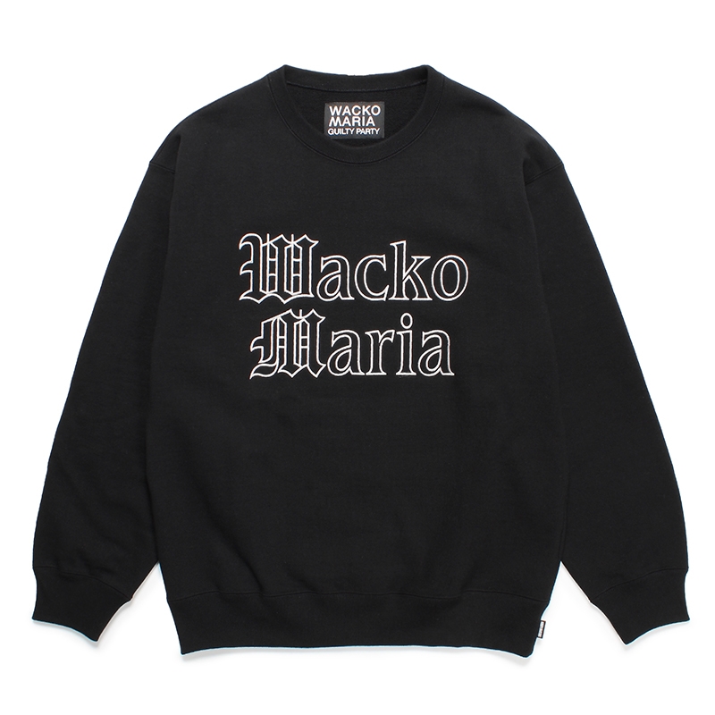 WACKO MARIA/HEAVY WEIGHT CREW NECK SWEAT SHIRT（BLACK）［クルー