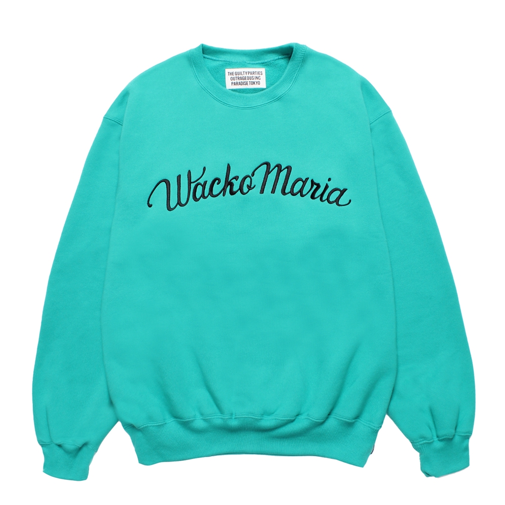 WACKO MARIA/MIDDLE WEIGHT SWEAT SHIRT（MINT）［クルーネック