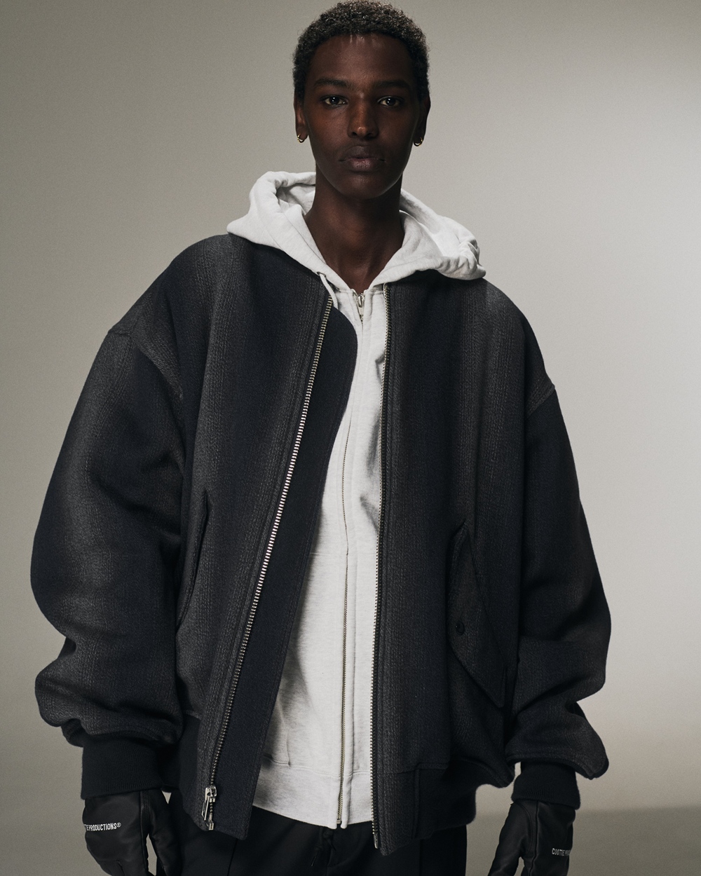 COOTIE PRODUCTIONS/Leather Glove（Black）［レザーグローブ-25秋冬