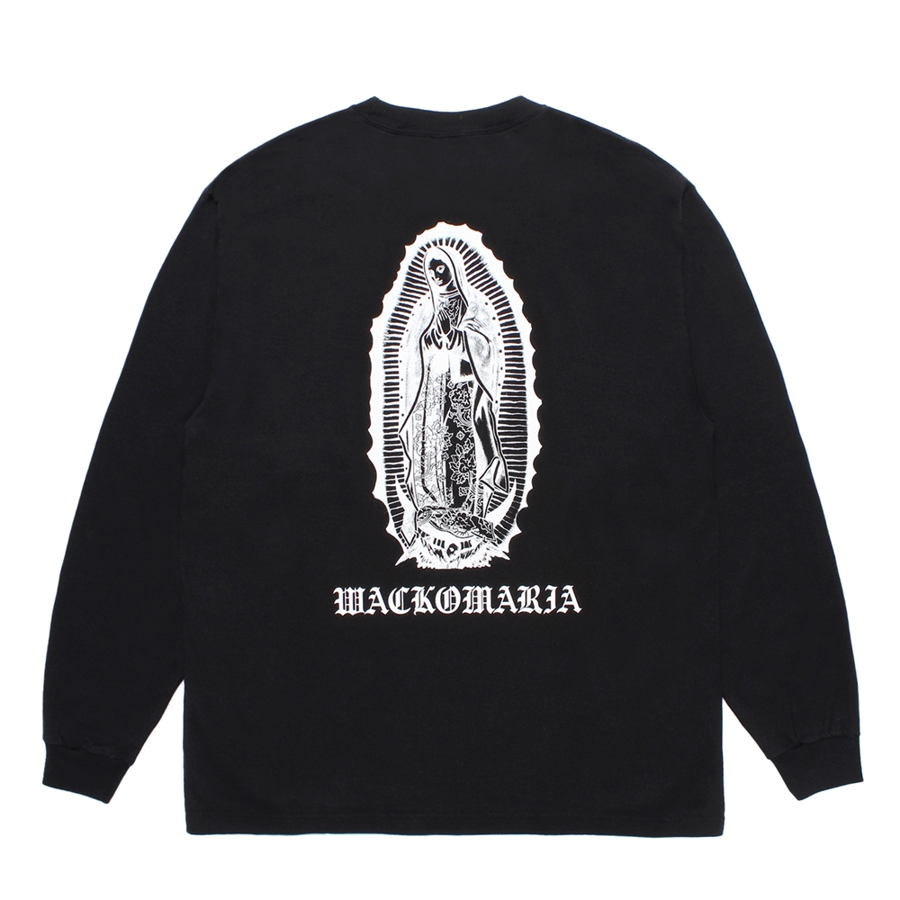 WACKO MARIA/WASHED HEAVY WEIGHT LONG SLEEVE T-SHIRT（BLACK
