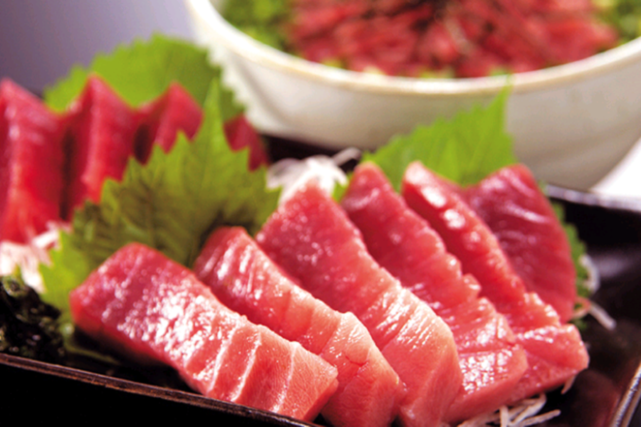 天然南まぐろ赤身中とろ刺身（定型柵）【石原水産】: しずおか『手しお