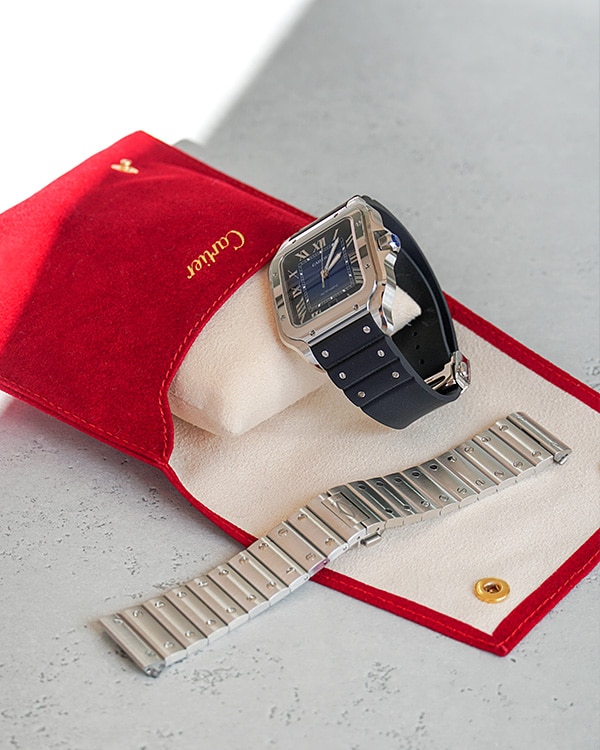 カルティエ サントス ドゥ カルティエ～ラバーベルトでカスタマイズを