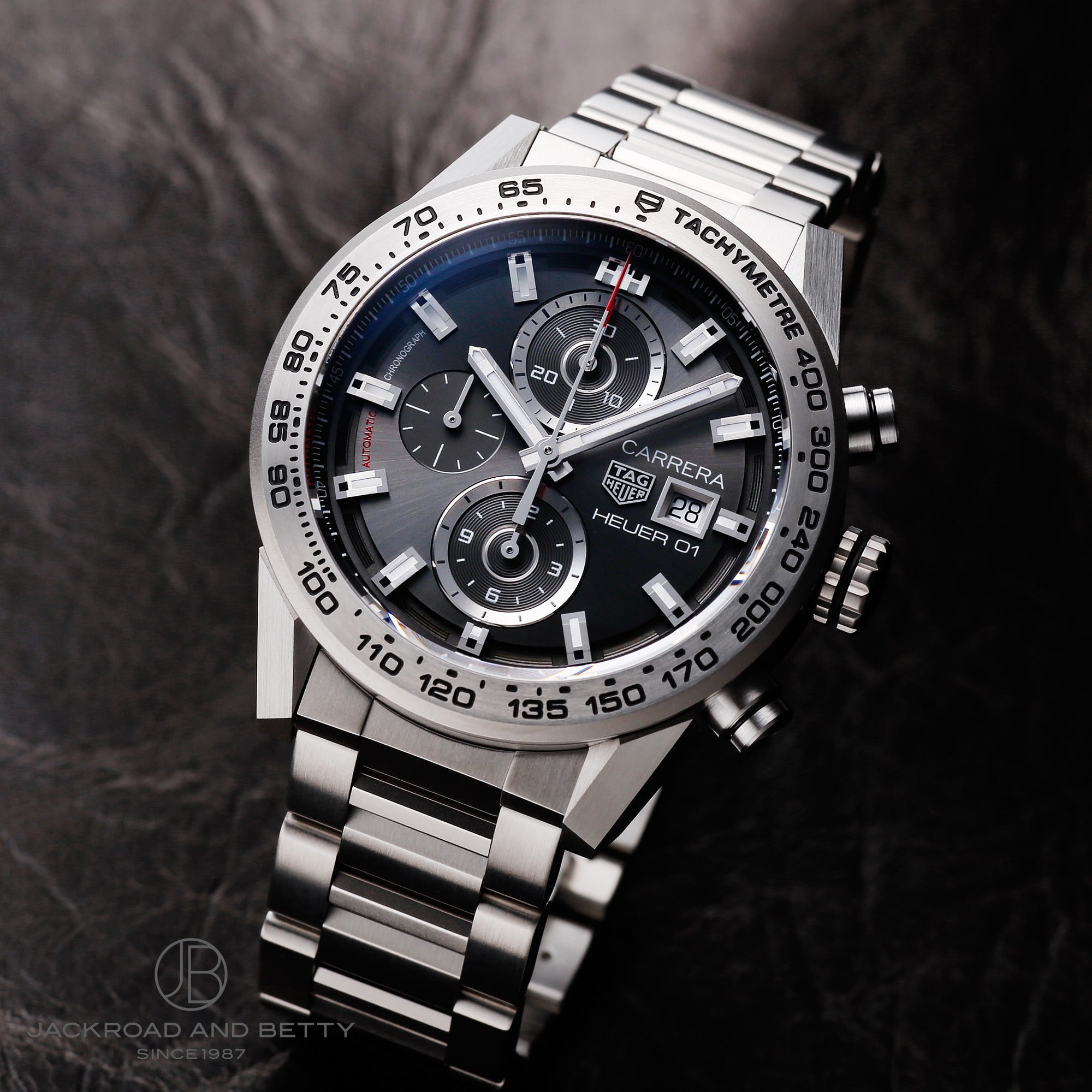 カレラ キャリバー ホイヤー01 クロノグラフ グレーファントム