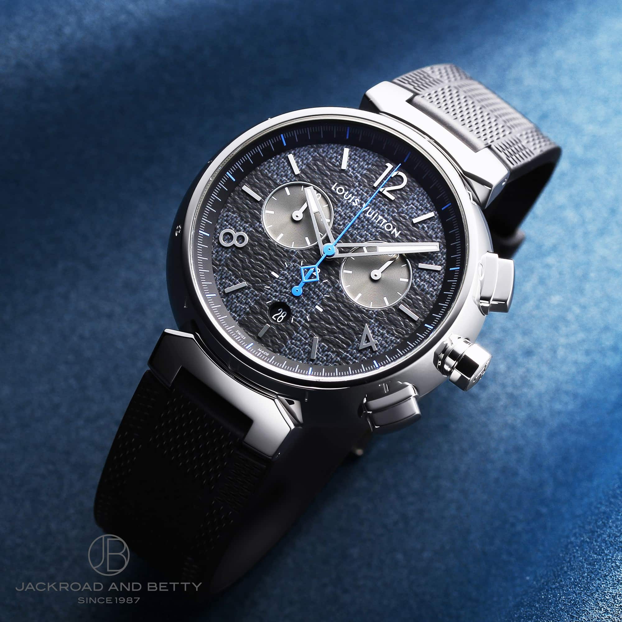 タンブール GM ダミエ グラフィット クロノグラフ[QA094Z] Tambour GM