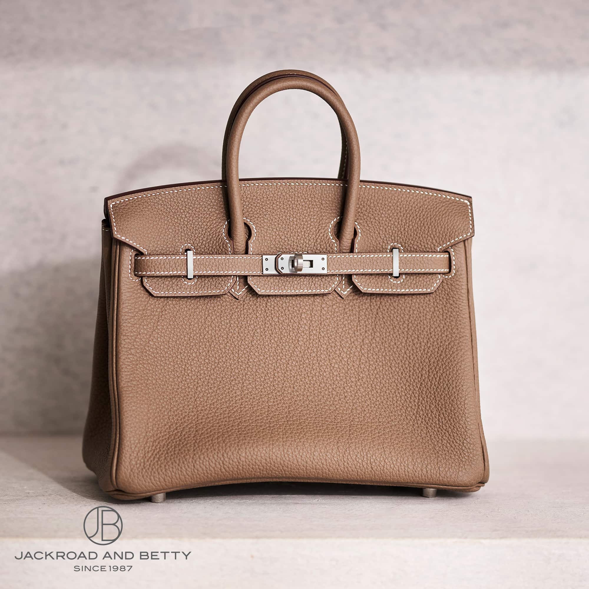 バーキン25 エトゥープ ベージュ[H041344CK18] Birkin25 Etoupe Beige