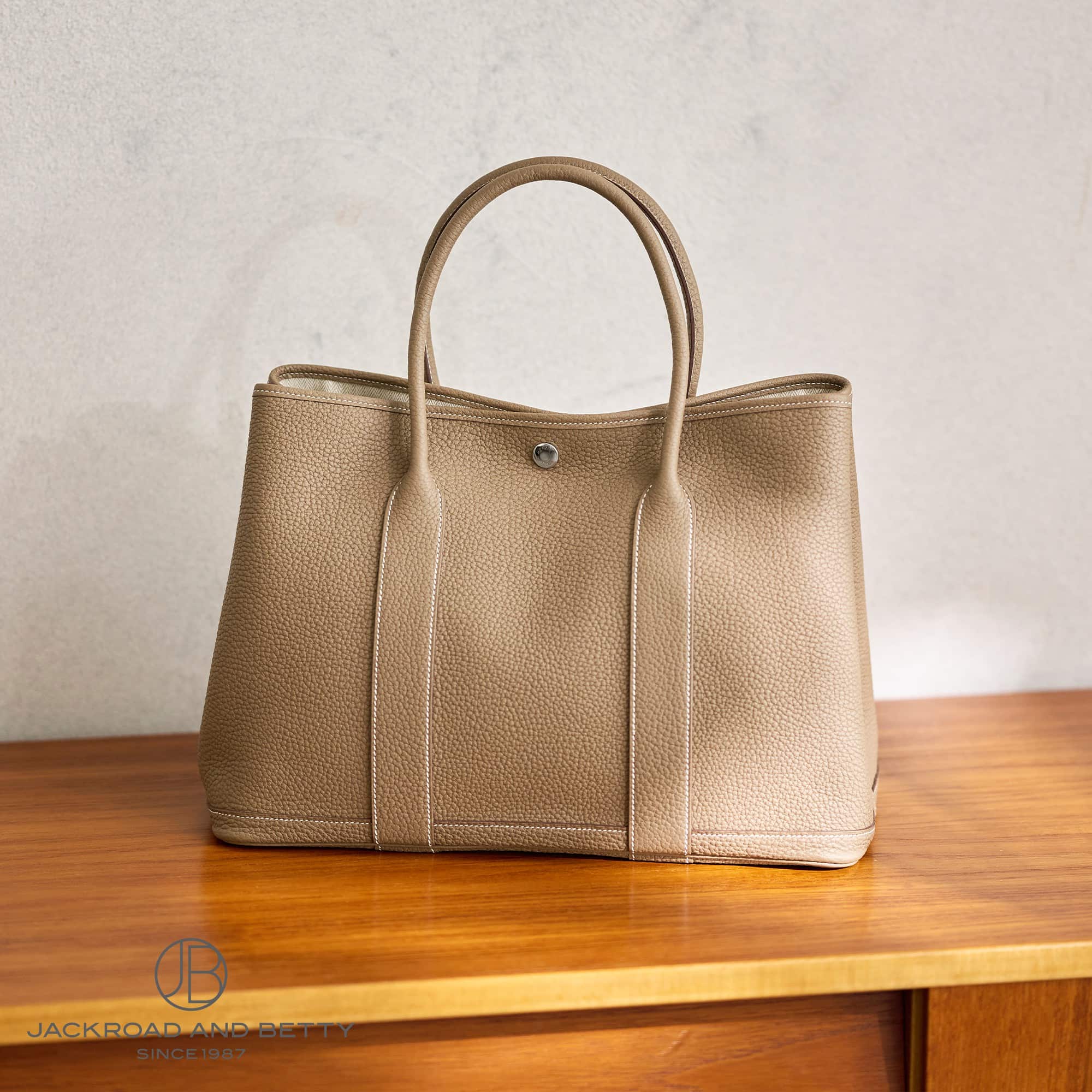 Garden Party PM Etoupe Beige [H051559CK18] | New HERMES Bags