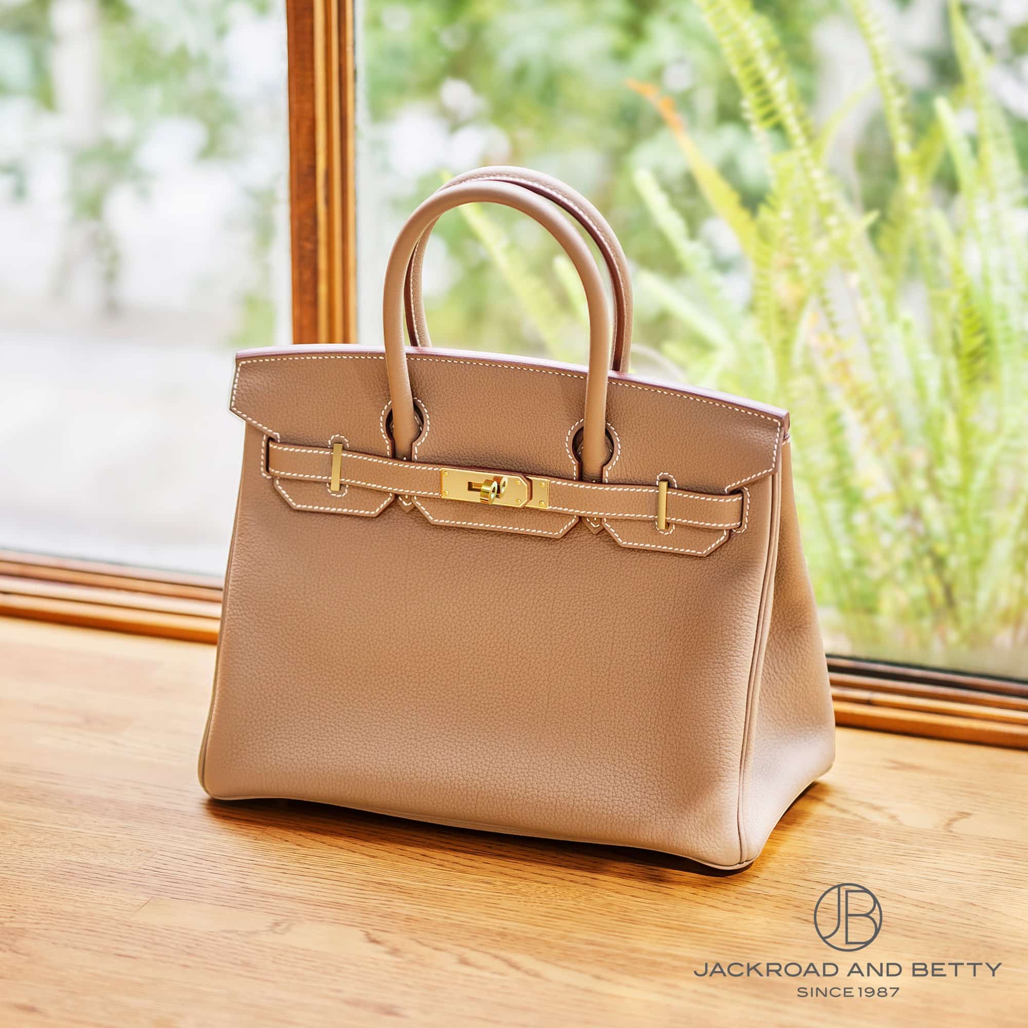 バーキン30 エトゥープ ベージュ[H027633CC18] Birkin 30 Etoupe Beige