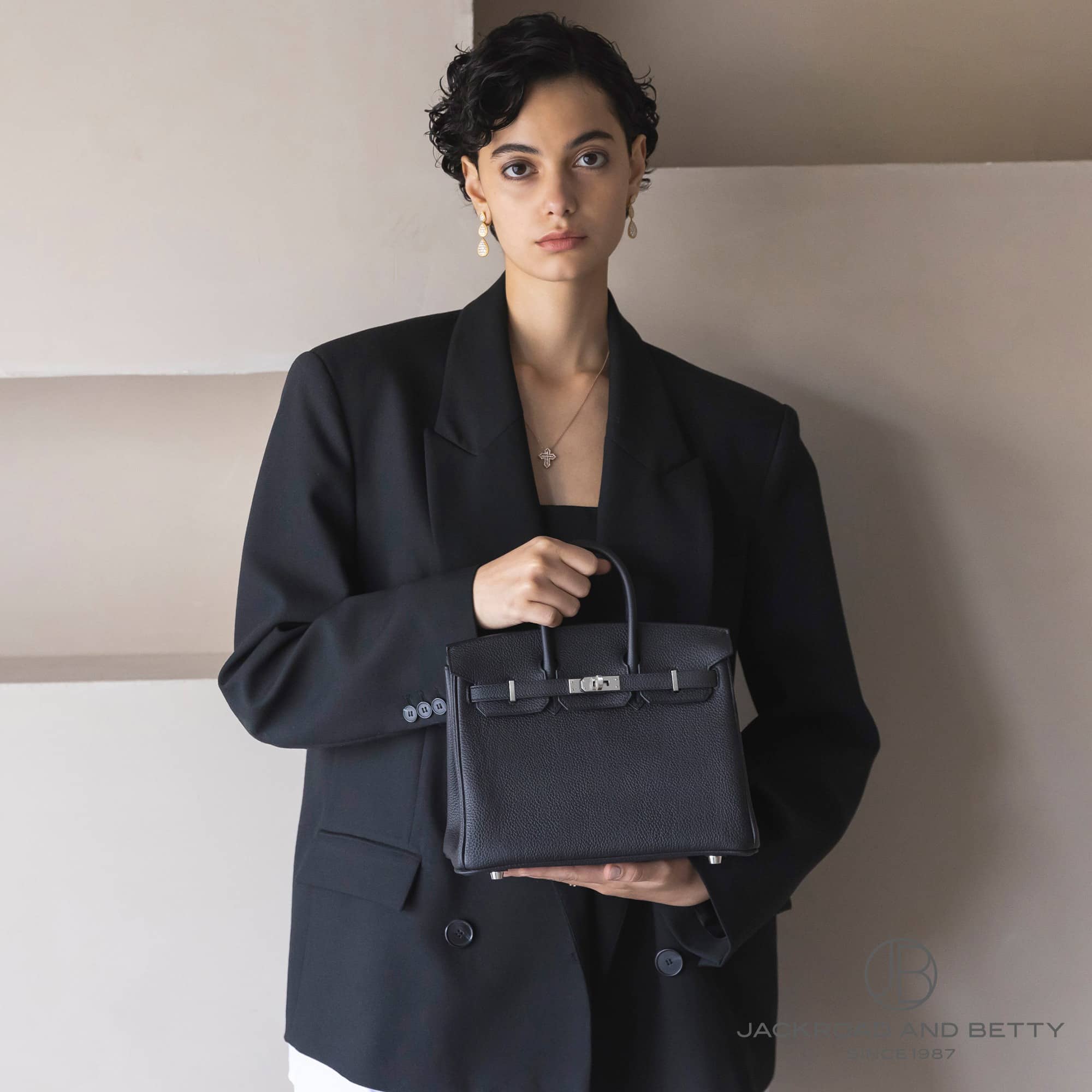 バーキン25 ノワール ブラック 黒[H041344CK89] Birkin25 Noir