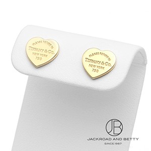 リターントゥ ティファニー ミニ ハート タグ ピアス YG[60011257