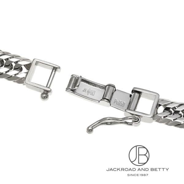 PT850 12-sided triple 20g 20cm platinum bracelet with mint stamp