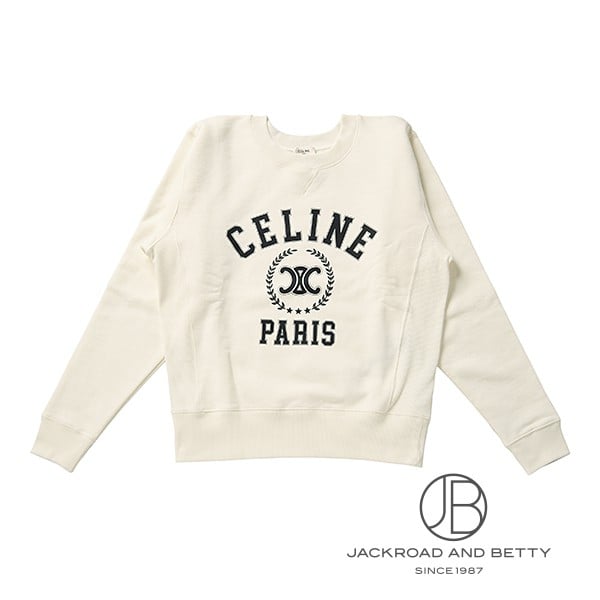 CELINE オーバーサイズ スウェットシャツ／コットンフリース XS