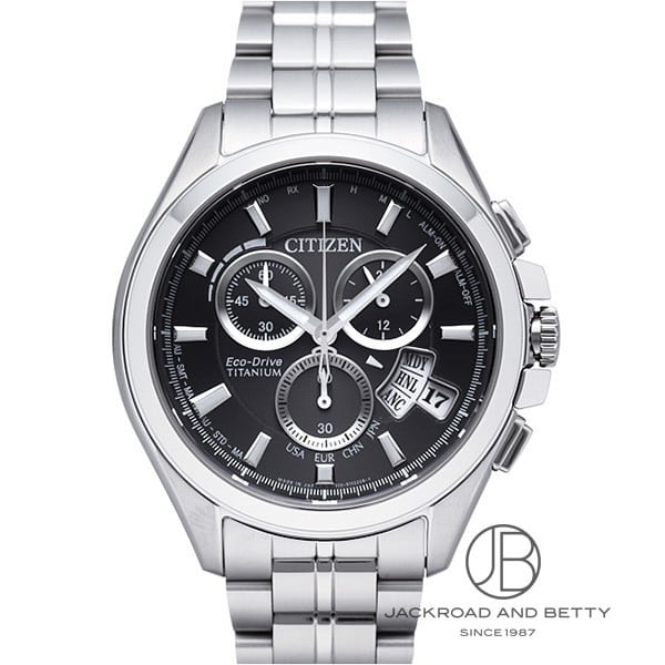 エコドライブ ワールドタイム クロノグラフ チタニウム 電波時計