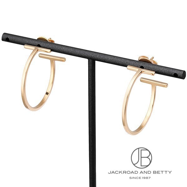 Tワイヤー フープ ピアス ミディアム RG[60011243 34448124] T wire