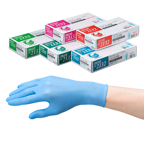 リーブル] ニトリルPFフィットNo.2132 ブルー 1ケース3000枚入 / 通販