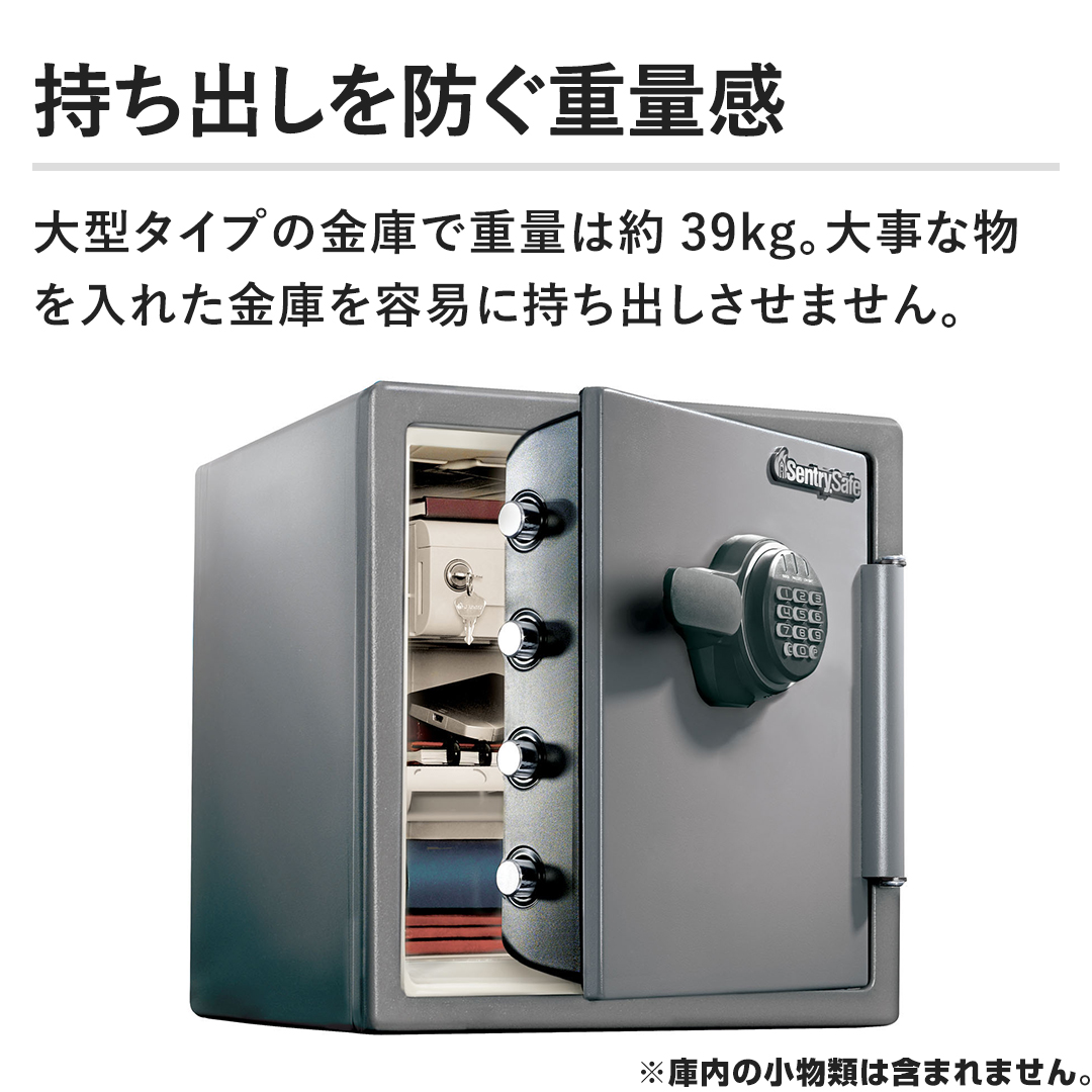 SENTRY 防犯・防災 ビッグボルト耐火耐水金庫（大） ガンメタル