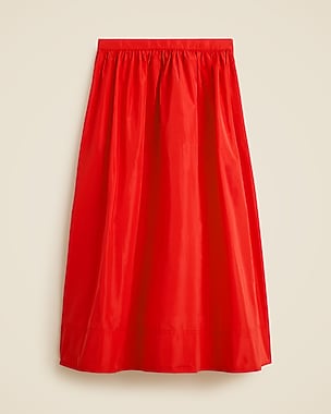 Maryam Nassir Zadeh X J.Crew Drop-waist Midi Skirt In Ramie For