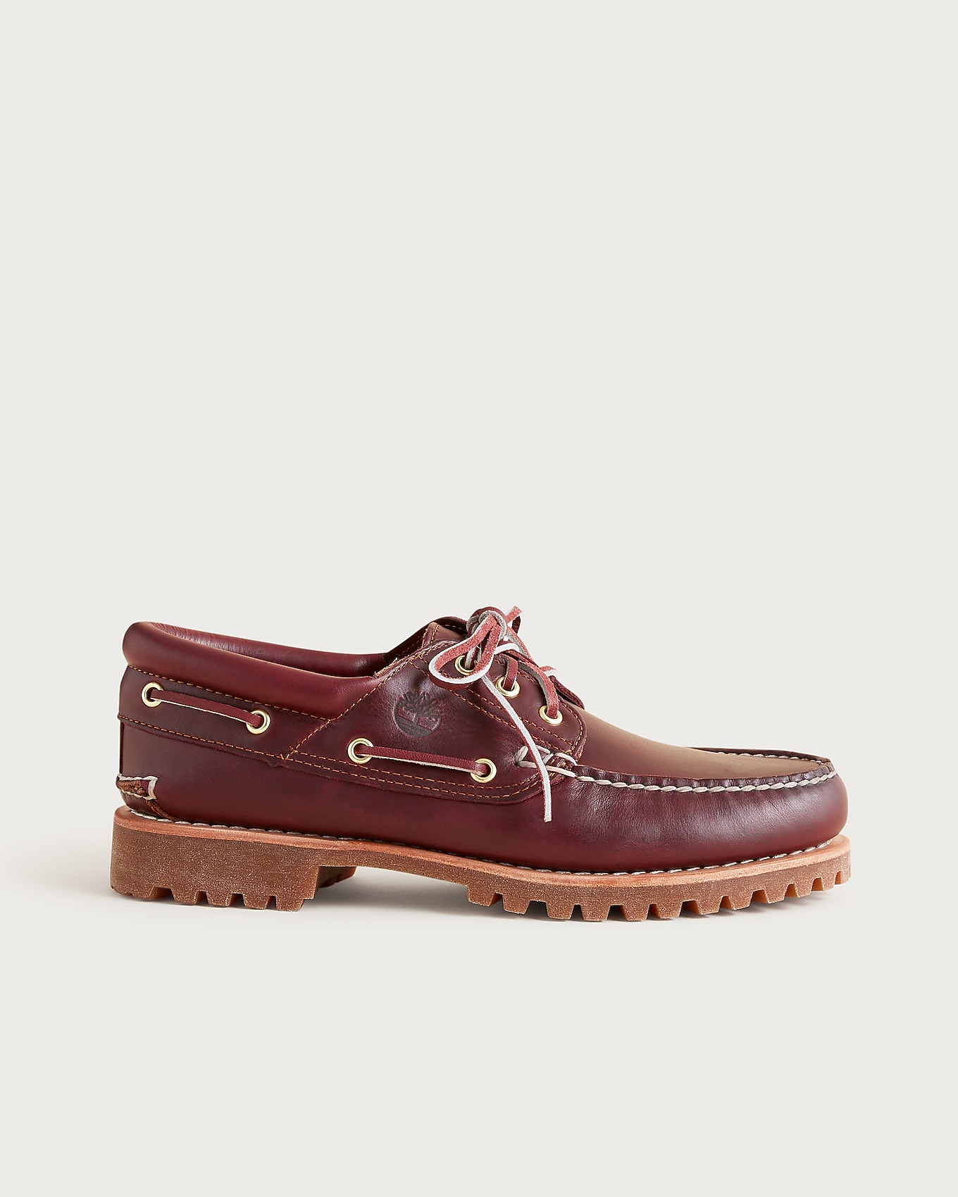 Timberland® Authentic Three-eye Lug Hand-sewn Boat Shoes For Men