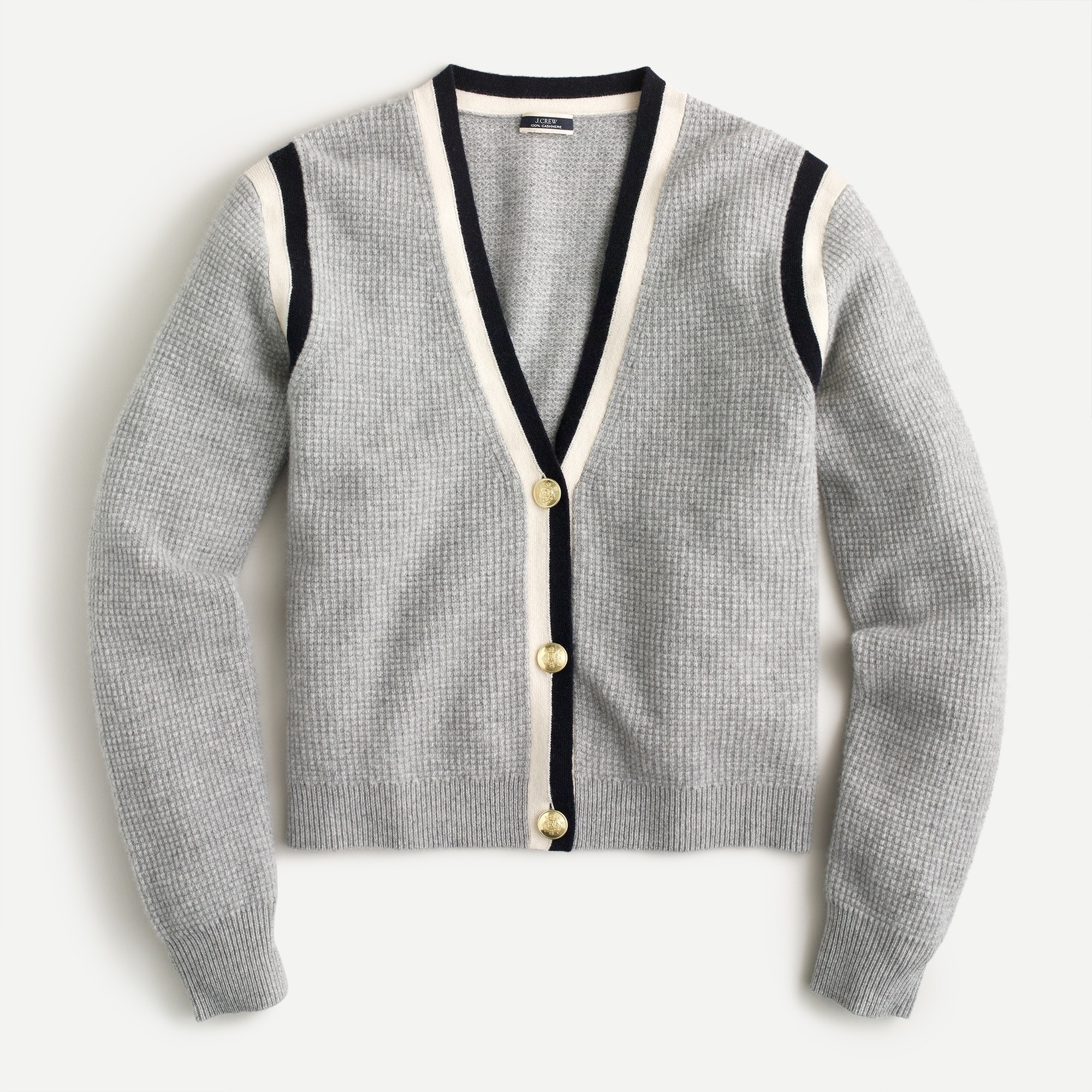 Cashmere Waffle-knit Cardigan Sweater For Women | J.Crew