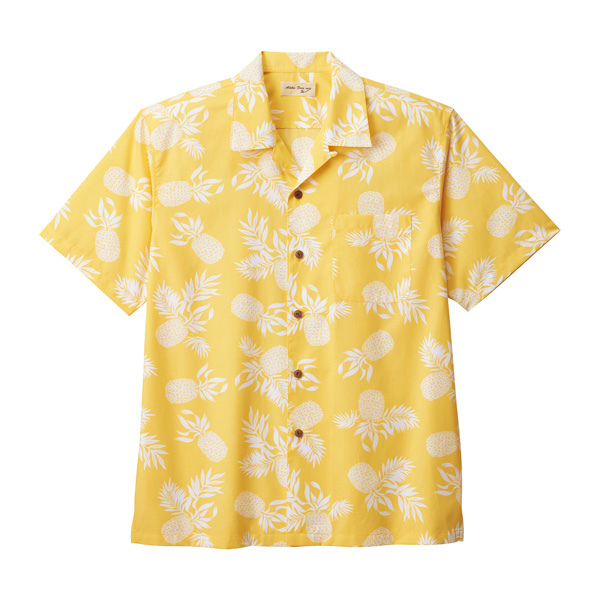 FB-4546U】 アロハシャツ(パイナップル柄) | オリジナルTシャツの