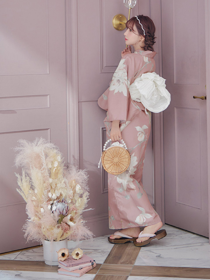 浴衣セール！】【即日発送】【浴衣】 大人スウィート/ピンク地フラワー