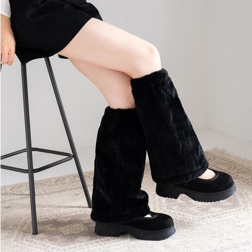 エコファーレッグウォーマー(M ブラック): アクセサリー | ジェリー