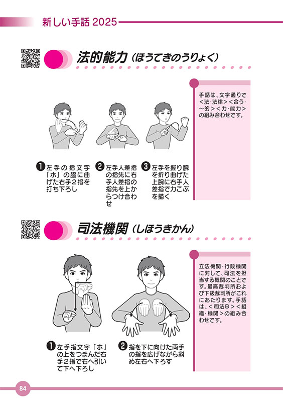 わたしたちの手話 新しい手話2025 - 全日本ろうあ連盟 出版物