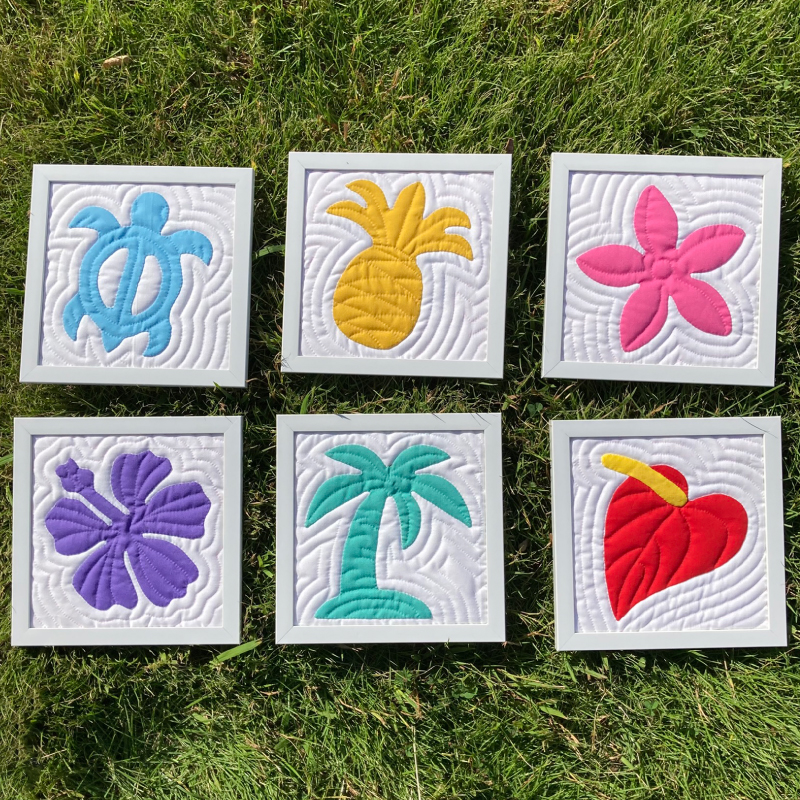 ハワイアンキルトに初めて触れる方のためのミニタペストリーパターン集