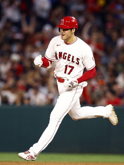 レッドソックス戦の5回、逆転…：投打「二刀流」大谷翔平 2022年