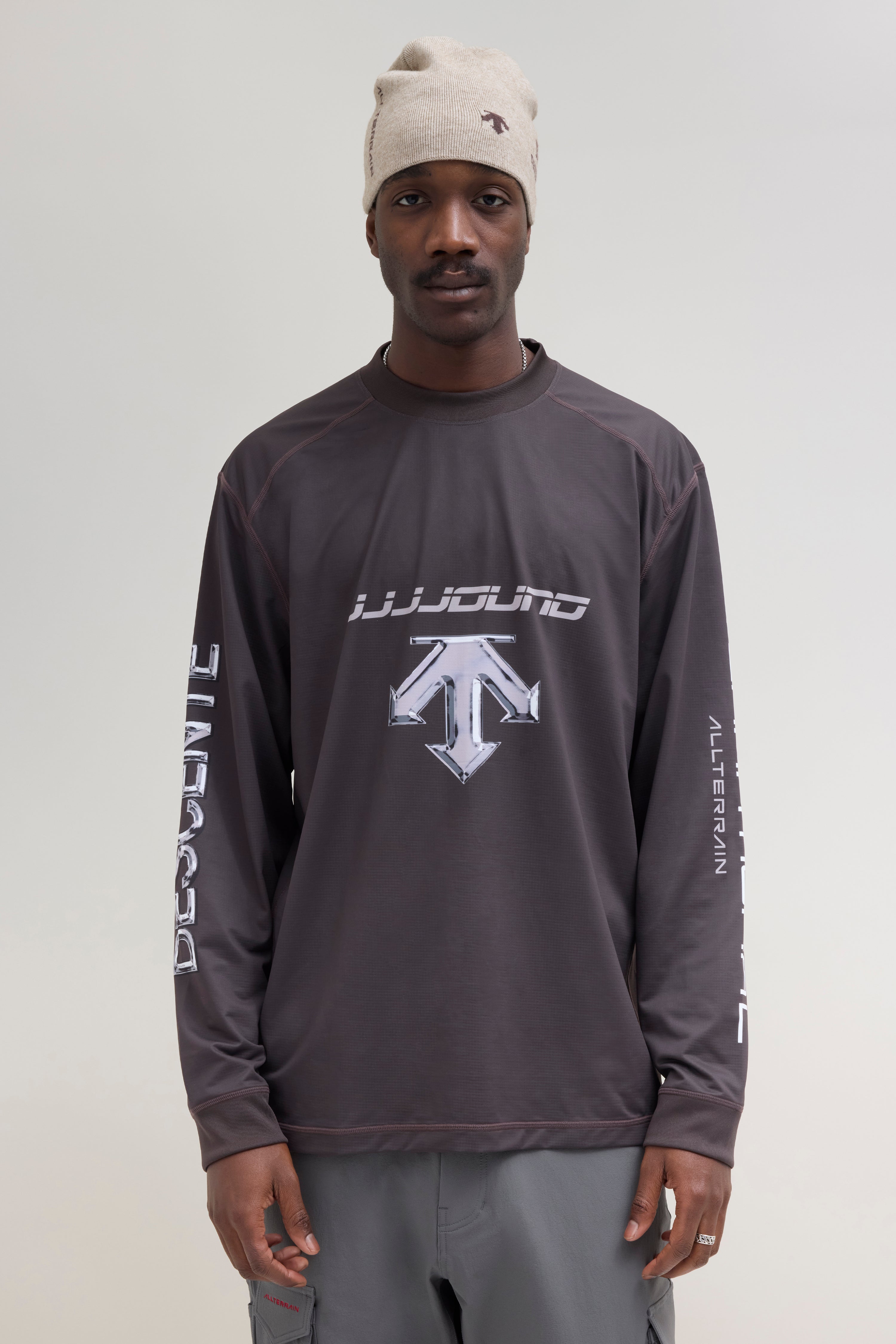 JJJJound Descente Warm-Up Longsleeve - Brown