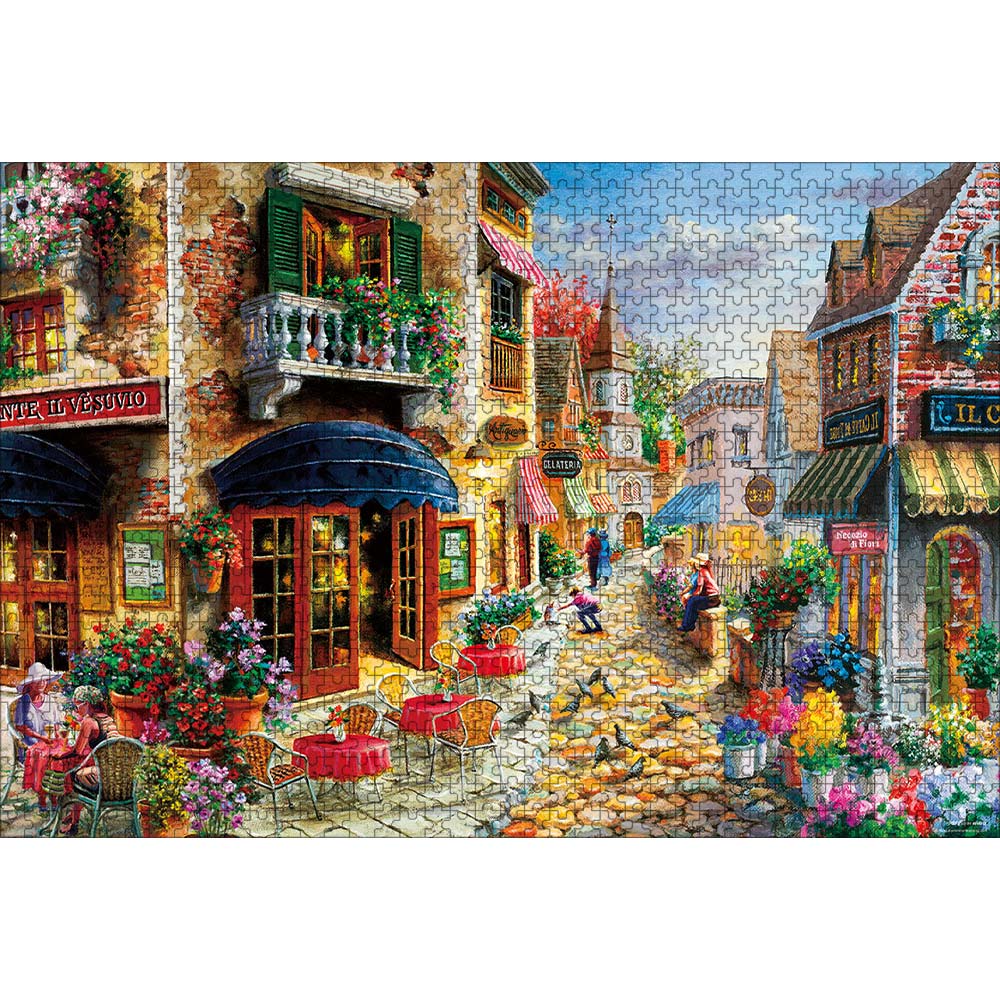 ジグソーパズル 笹倉鉄平 カフェ·ベラ·ノッテ 1000ピース 50×75cm