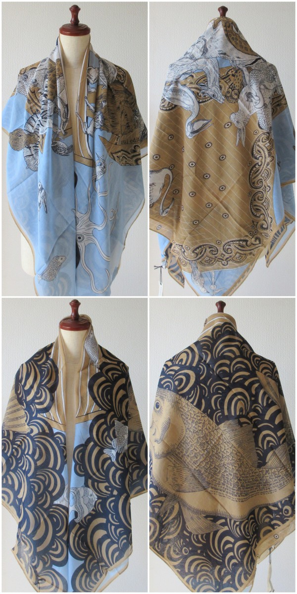 INOUI EDITIONS】イヌイ エディションズ NOE コットン 大判 ストール