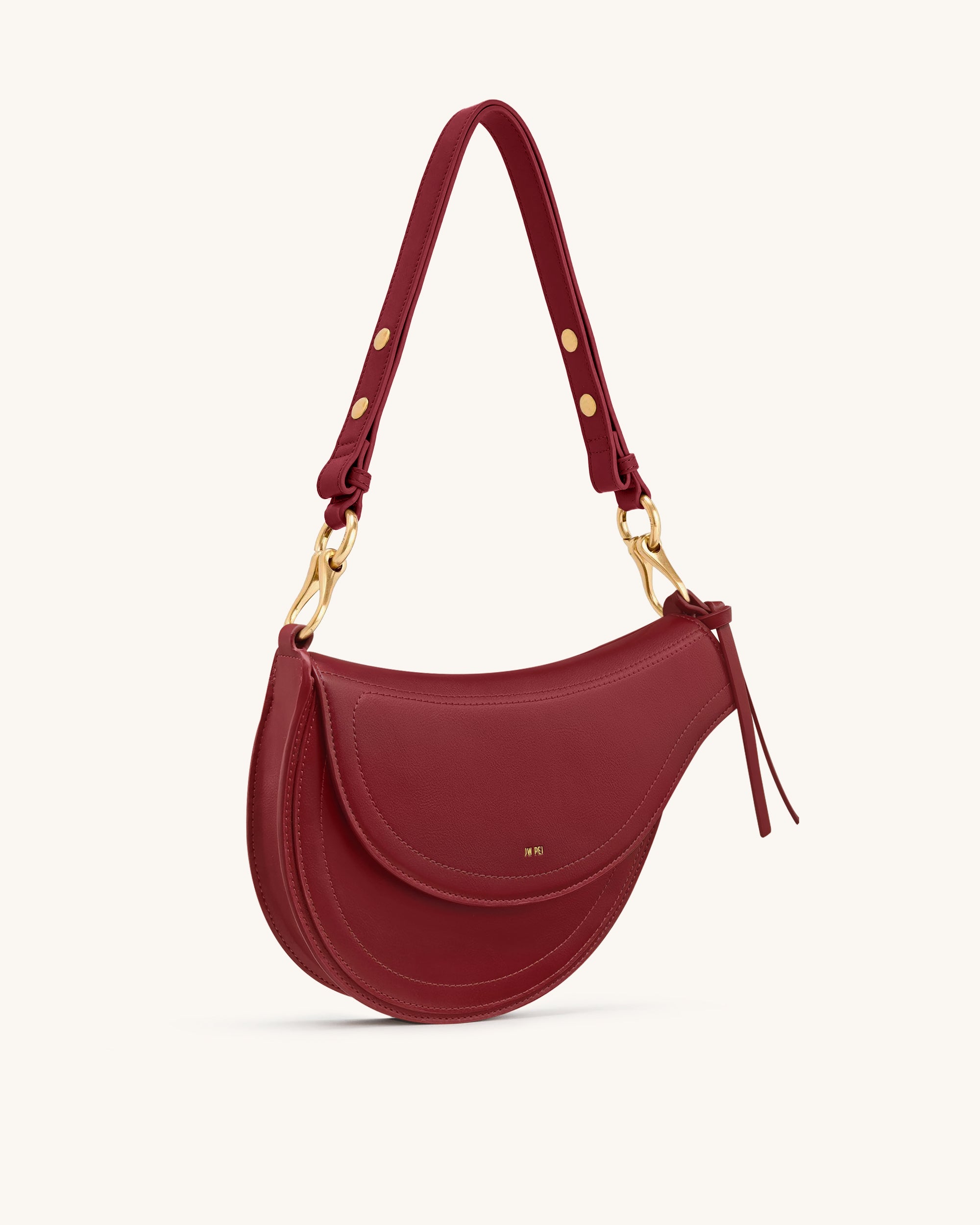 Ashlie Crossbody Bag - Burgundy | JW PEI