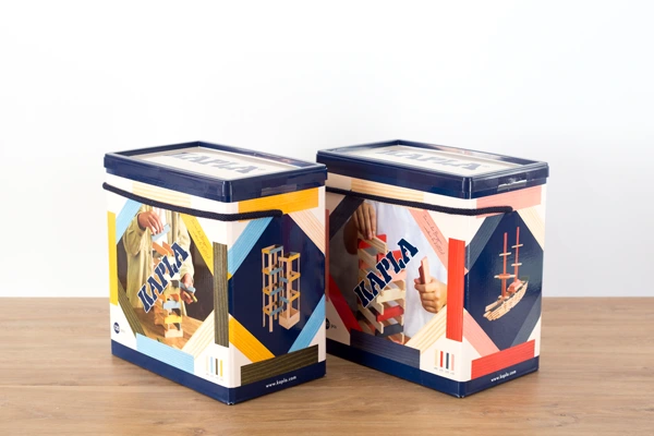 KAPLA120 ブルーシエルセット/ピンクセット｜木のおもちゃ専門店