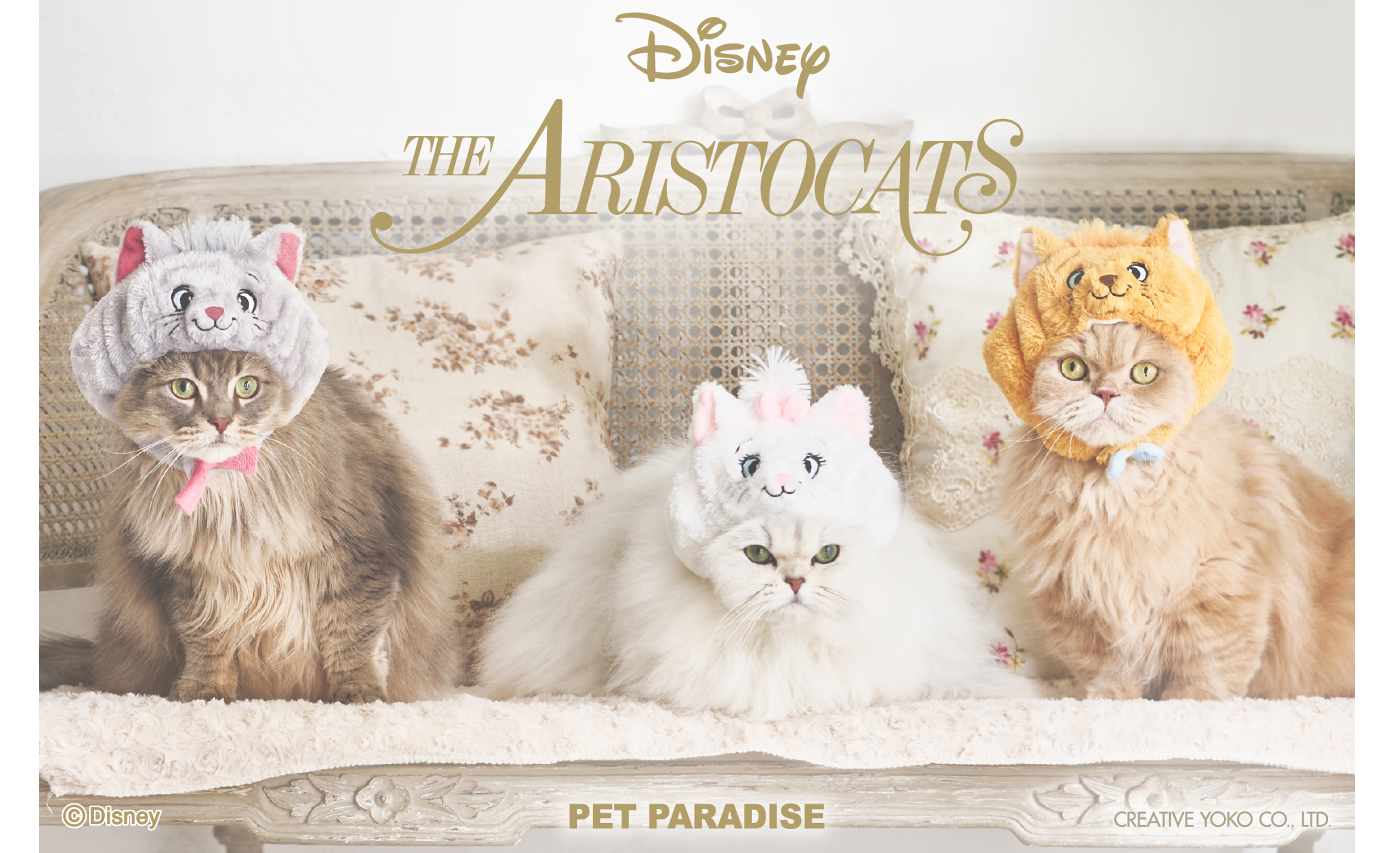 ディズニー映画「おしゃれキャット」公開55周年記念 『マリー』と兄弟