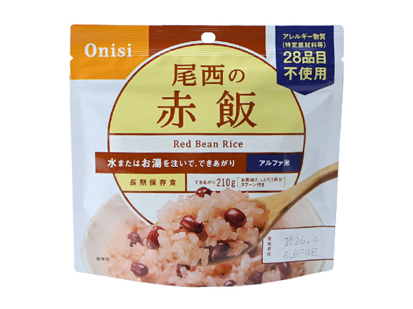100g尾西の赤飯｜商品情報｜尾西食品株式会社