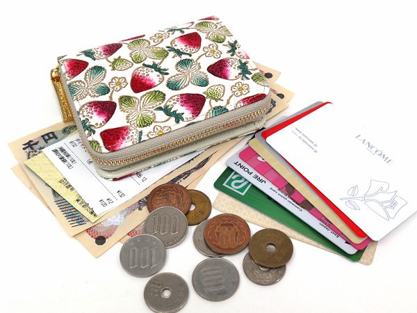 なないろかき氷 二つ折りファスナーミニ財布［t］