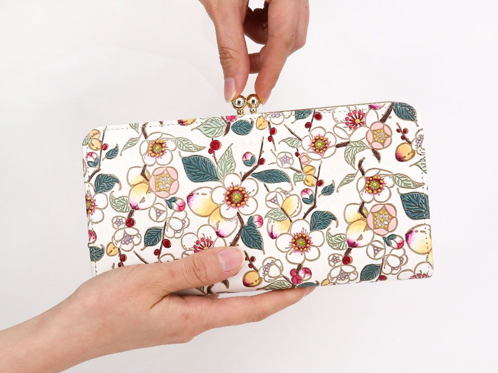 完売【予約限定】梅花（メイホア）がま口長財布［t］