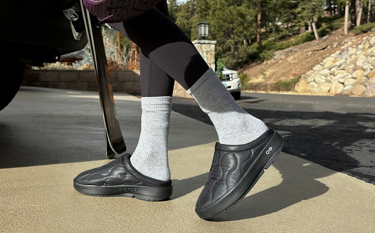 Women's OOcoozie Thermo Mule - Black – OOFOS
