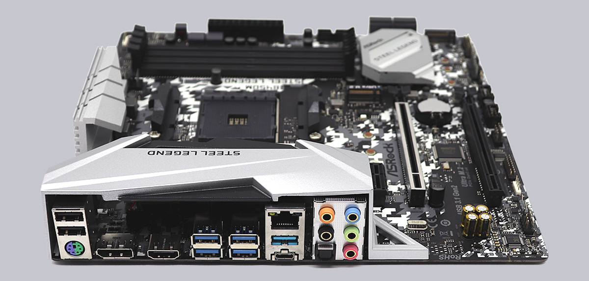 ASRock B450M Steel Legend AMD AM4 Motherboard Review Layout