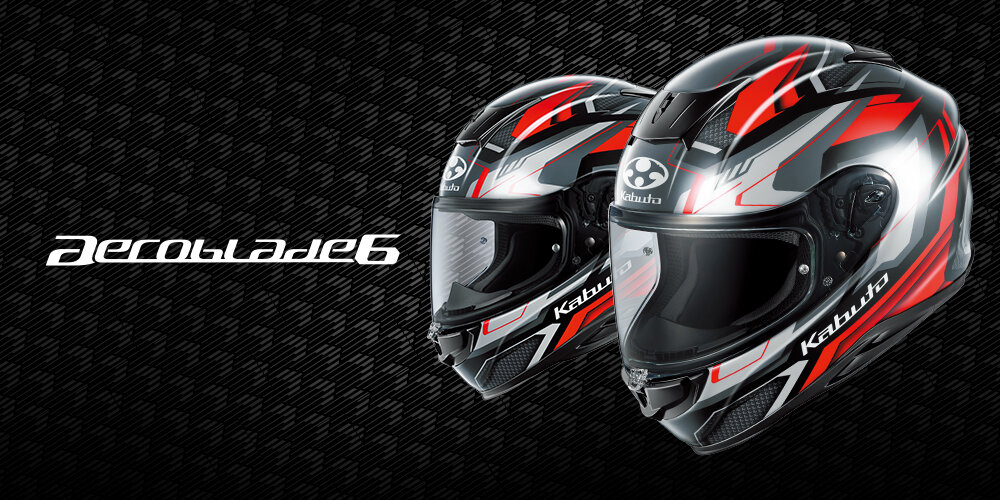新製品】軽量フルフェイス「AEROBLADE-6」に新グラフィックとなる