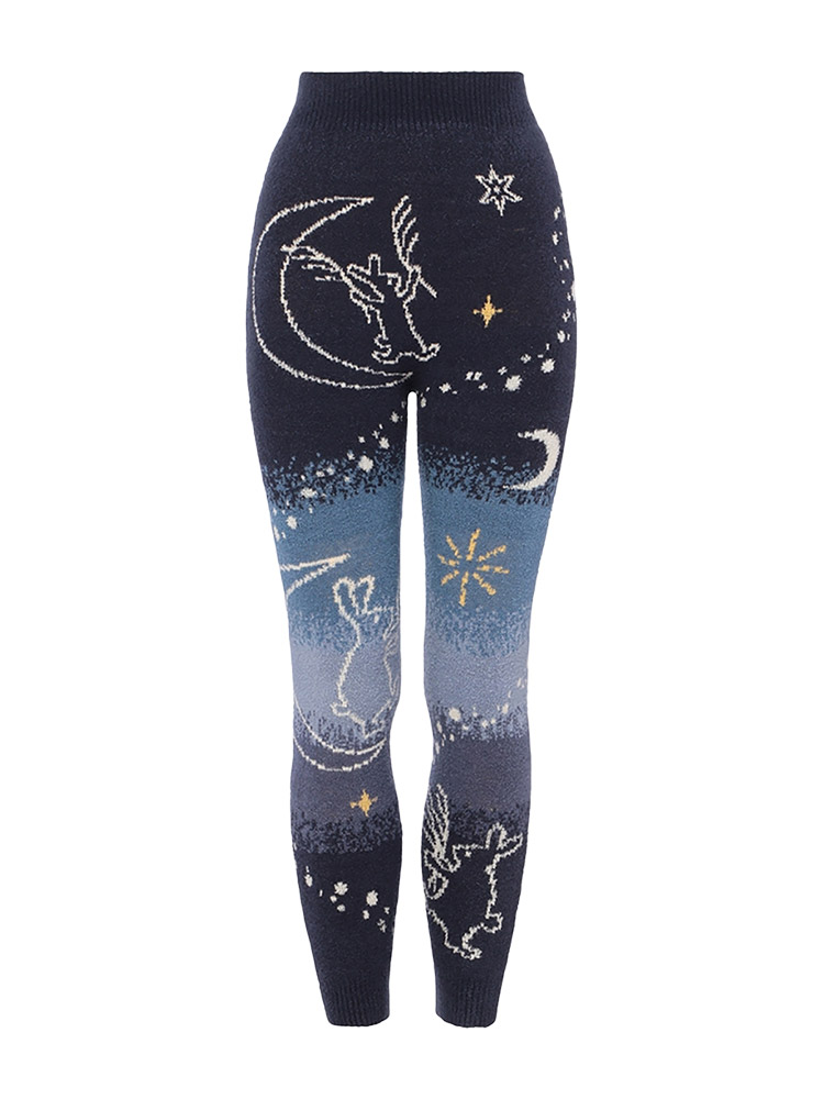 G074KPT9｜トリンプ スロギー G074シリーズ ニット柄 ニットパンツ 9分