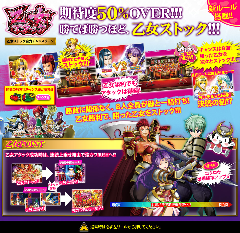 乙女アタック | +++ 戦国乙女～剣戟に舞う白き剣聖～西国参戦編 +++