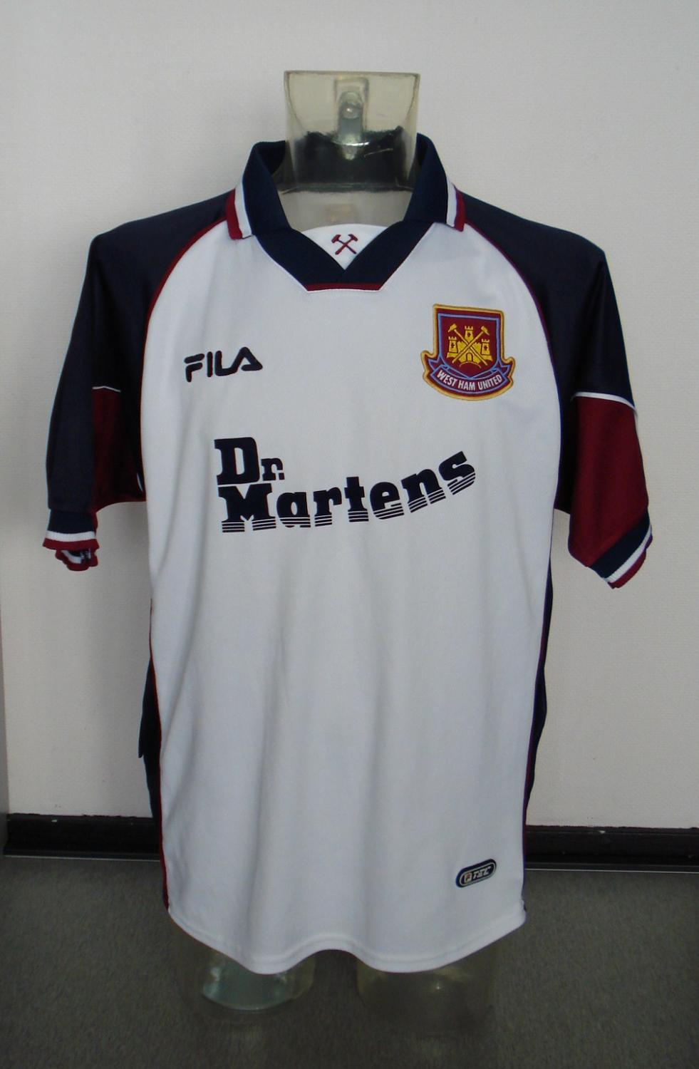 West Ham United Away football shirt 1999 - 2001. Sponsored by Dr